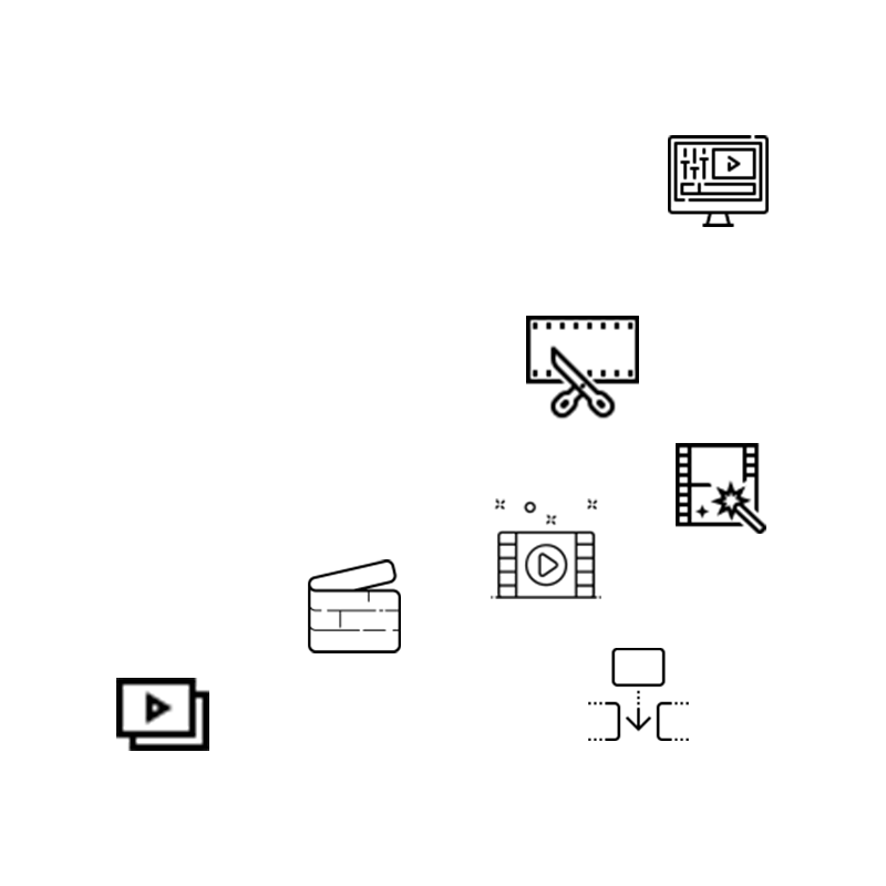 Video Editing Icon Behind